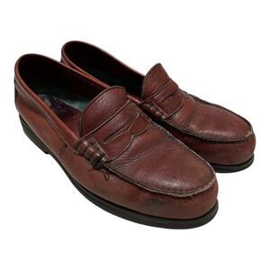 RED WING 6605 Steel Toes Burgundy Leather Penny Loafer Shoes Mens‎ Size 11 D